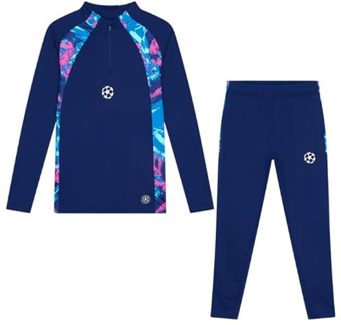 Champions League trainingsanzug kinder - Blau - Größe 140-10 jahre - Saison 23/24 - Offizieles product - Tracksuit für Fussball