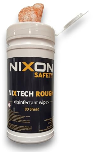 Antibacterial Wipes - 1 x Tub of 80 Alcohol Disinfectant Wipes for Cleaning Surfaces and Hands – Extra Strong, Removes Non-cured Paint, Adhesives, Epoxy, PU Foam, Oil, Grease, and More from Hands