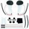 VR Headset Accessories Set for Meta/Oculus Quest 3 VR Battery Cover Replacement Kit Adjustable Active Straps Metal Ring Buckle Lens Cloth Joystick Caps for Oculus Quest 3 Controller Grips
