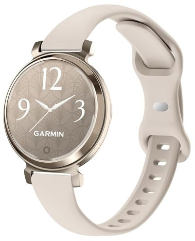 TUCOMO Schlanke Silikon Armband kompatibel mit Garmin Lily 2, Dünne Weiche Schmale Sport Ersatzarmbänder für Garmin Lily 2 Active