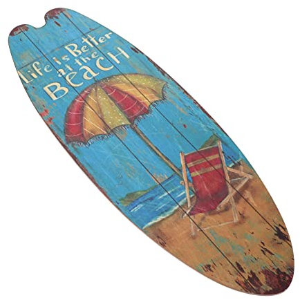 Alipis 4stücke Surfboard Wanddeko Retro Sommer Strand Holzschild Für Bar Und Dekoratives Surfbrett Ornament