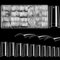 JUSTOTRY 800 Pcs Nageltips Klar,Lady French Style Nagel Tips Set,Half Cover Nail Tips für Frauen,Acryl Eckig Künstliche Nägel Long Tips Nägel für Nails Art and DIY French Nail Designs