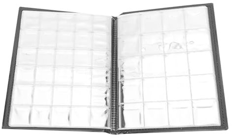 Münzalbum-Sammelhüllenbuch mit 250 Taschen, Leicht für Einfache Verwendung, Schwarz, Rot, Kompakt (#2)