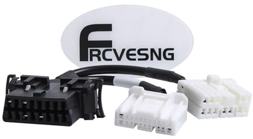 FRCVESNG Diagnostic Cable Compatible with Tesla X/S/Y/3, OBD2 Adapter Cable OBD 20 Pin & 12 Pin to OBD 16 Pin Diagnostic Instrument Connection Cable Work with OBD2 Scanners
