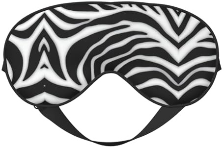Schlafmaske mit Zebra-Druck, für Damen und Herren, bequeme Augenmaske für Reisen, Nickerchen, Nachtschlaf