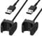 Dzxin Charger for Fitbit Charge 3/4, Replacement USB Charging Cable Clip Cord for Fitbit Charge 3/4 Fitness Activity Tracker (2-Pack, 1m/3.3ft)