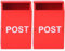 NUOBESTY 2 Pcs Post Box Toy Boys and Girls Toy Mailbox Set Decorative Post Letters for Boys and Girls Room Decor