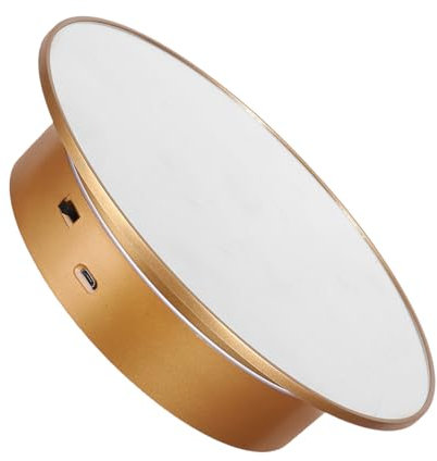 HYTROVE Electric Rotating Display Stand Jewelry Craft Show Photography Turntable Base Portable Turntable Live Streaming Accessory