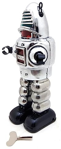 9in Windingup Toy Robot Mechanical Planet Robot Retro Iron Clockwork Table Decoration Adult Collections Wind-up Toy Wind-up Toys Wind-up Toy Robot Wind-up Toys for