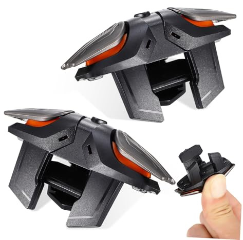 INOOMP Ergonomische Gamer Handschuhe mit Mobile Gaming Auslöser aus ABS Kunststoff und Stoff Stabile Verbindung und Schutz vor Kratzern für Smartphones und Mobiles Zubehör