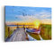 Wandbilder Dekoration Wohnzimmer See Boot Wasser Bilder auf Leinwand 120x80cm Leinwandbild mit Rahmen Schlafzimmer Küche Deko Wand Kunstdruck Art Groß XXL Wanddeko Bild Wall Decor Canvas AA120x80-3983