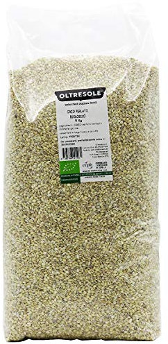 Oltresole, Orzo Perlato Italiano Biologico 5 kg, Cereale Bio Ricco di Fibre, Ottimo per Zuppe, Insalate e Minestre, Prodotto da Agricoltura Italiana, Formato Convenienza