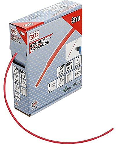 BGS 6923-1 | Scatola tubo termoretraibile | rosso | Ø 3 mm | 8 m