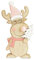 Riffelmacher Elch mit Brille 74341 - Natur Rosa - 17 cm - Wunderschöne Dekofigur Weihnachten Weihnachtsschmuck Dekoration