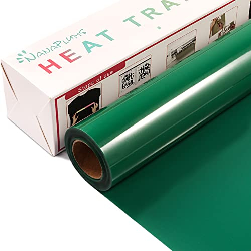NANAPLUMS Plotterfolie Textil, 30.5cm×4m Flexfolie Plotter Textil, Bügelfolie für Textilien Transferfolie zum Aufbügeln für DIY T-Shirt, Stoffe(Grün)