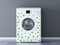 Oedim Vinilo para Lavadora Lunares Color Verde, Vinilo Decorativo para Lavadora, decoración para cocinas, Pegatina Lavadora