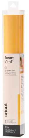 Cricut 2008625 Smart Vinyl Permanent | 1 Sheet | 33cm x 0.9m | Maize Yellow, (3ft), 0.9m (3ft)
