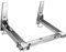 Soporte para microondas, soporte de pared para microondas, de acero inoxidable, con barras transversales, plegable, para microondas