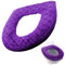 Gcroet Verdicken Toilettensitzabdeckung Kissen Pads, WC-Sitzbezug, weiche WC-Sitzkissen-WC-Wärmer Waschbare Universal-Toiletten-Sitz-Cover-Pads mit Reißverschluss, WC-Sitzkissenkissen..Violett
