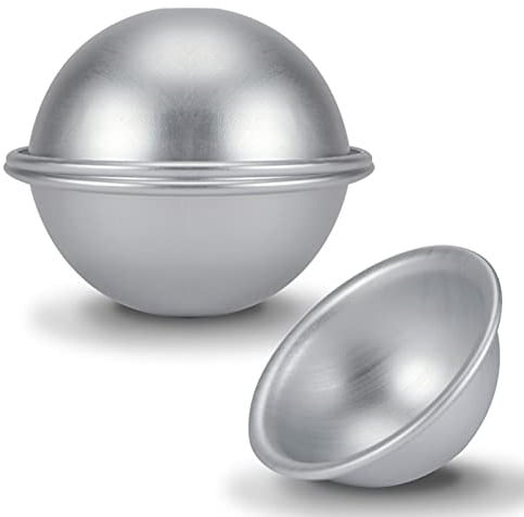 Greensen Hemisphere Cake Pan 10cm Semi Circle Cake Tin Ball 3D Cake Tin Aluminum Material, Mould Cake Dessert Pudding Baking Mould