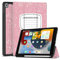TNP Case for iPad 9th Gen 2021/iPad 8th 2020/iPad 7th 2019 Generation Protective Cover with Pencil Holder - 10.2 inch Slim Soft TPU Trifold Stand PU Leather Folio Auto Sleep Wake - Composition Book
