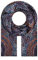 Majea Damenschal Winterschal Strickschal Damen Schal (880040) (lila 8), 180 x 90