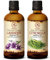 Huile Essentielle de Lavande - Huile Essentielle de Citronnelle 2x100ml - Lavandula Angustifolia - Cymbopogon Winterianus - Pure & Naturelle pour Sauna - Pour la Bonne Humeur - Aromathérapie