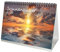 Sonnenzauber DIN A5 Tischkalender für 2024 Sonne und Licht - Geschenkset Inhalt: 1x Kalender, 1x Weihnachtskarte (insgesamt 2 Teile)