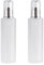 QUUPY 2PCS 100ml/3.5oz Empty Refillable Frosted Glass Foundation Bottle Travel Pump Containers Makeup Cosmetic Storage Vials Jar Pot for Lotion Cream Serums Liquids
