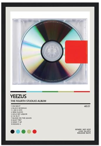 EKoKim Kanye West Poster Yeezus Poster, dekoratives Gemälde, Leinwand-Wandposter und Kunstdruck, modernes Familienschlafzimmer-Dekor-Poster, 20 x 30 cm