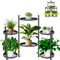 VeyFolzin.st Pflanzenständer Metall mit 6 Etagen, Blumenständer Pflanzenregal Blumenregal Indoor Outdoor, Blumentreppen Innen Plant Stand Shelf für Garten Balkon Wohnzimmer (6 Etagen)