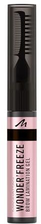 Manhattan Wonder'Freeze Brow Lamination Gel 004 Deep Brown, wasserabweisendes und wischfestes Augenbrauen-Gel das formt und fixiert