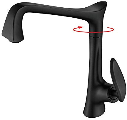 Neue Nordic Schwarz Rose Gold Küche Wasserhahn Kalt-und Warmwasser Wasserhahn Dreh Gerinne Wasserhahn Alle Kupfer Küche Waschbecken wasserhähne tippen EIN