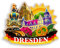Quwsne Kühlschrankmagnet Dresden Deutschland Kühlschrankmagnet Stadt Reise Souvenirs Touristengeschenke 3D klassische Sehenswürdigkeiten Handarbeit Handwerk Heimdekoration -1196