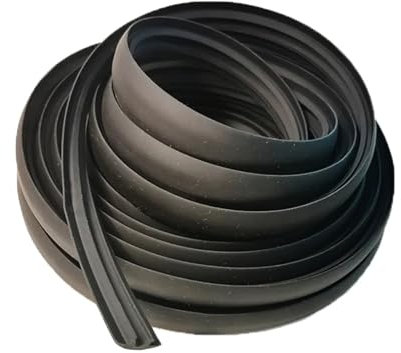 KeYJeY Auto Dachträger-Dichtung L280cm-W2.3cm Universeller langlebiger Gummi-Dichtungsstreifen für Dachgepäckträger in Schwarz
