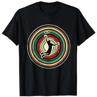 Frisbee-Design im Retro-Look — Ultimative Frisbee-Kunst — Vintage-Sport T-Shirt