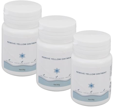 TYTOGE 3 Pcs 90g Shoe Cleaning Cream Effective Yellow Grime Removal Gentle White Shoe Cleaner