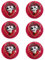 CMM COMERCIAL MERCERA – 6x Paw Patrol Marshall Kinderknöpfe 15 mm zum Annähen | Knöpfe für Kinderkleidung, Babysachen & Basteln | Bunte Rundknöpfe für DIY Nähprojekte & Strickjacken