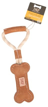 Benji & Flo Tug 'n' Play Dog Toys, Rope with Bone