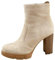 Pogolino Stivaletti da donna con tacco elegante con fibbia glitter stivali autunno inverno tacchi alti, Lm312 beige, 37 EU
