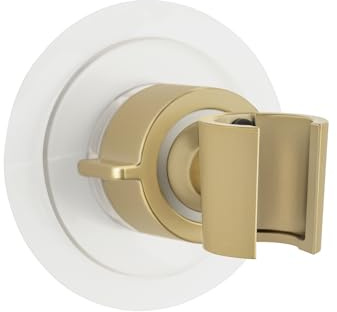 Soporte para cabezal de ducha 360°, soporte para teleduchas de plástico para montaje sin taladrar con almohadilla adhesiva especial en superficies lisas