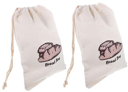 BEBEMOKO 2piezas Bolsas De Pan De Personalizables Para Almacenar y Alimentos Reutilizables y Resistentes Para Panadería y