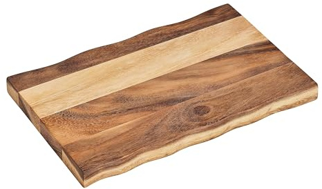 Tala Rectangular Wavy Board in Natural Acacia