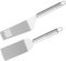 YARNOW 2St Pfannenwender Pizzapfanne im -Stil Zubehör für Pizzaöfen Pizzableche für den Ofen schiebeschalter Pizza Tools Pizzaheber für Party Backspatel Rostfreier Stahl Silver