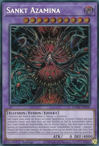 SUDA-DE036 - Sankt Azamina - Secret Rare - Deutsch - 1. Auflage - Supreme Darkness - mit LMS Trading Fieldcenter-Karte Yugioh