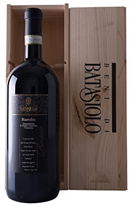 Batasiolo, BAROLO DOCG - Bottiglia in formato Magnum da 1,5 l di Vino Rosso Fermo Secco, Vino dal Sapore Equilibrato (Confezione da 6)