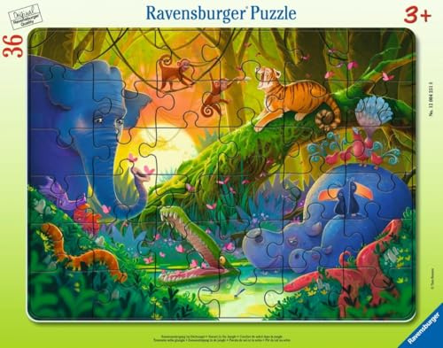 Children's Puzzle 30 Pieces - Sunset in the Jungle