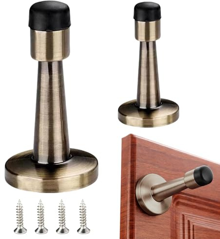Door Stoppers for Skirtings, 2Pcs Door Stoppers for Floor, Brass Door Stop