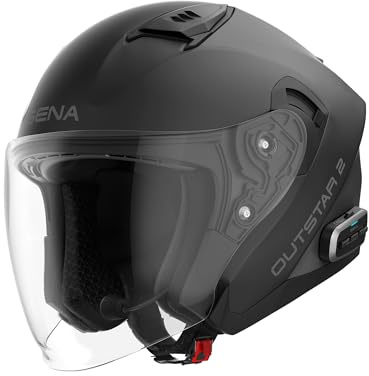 Sena Outstar 2 Smart-Kommunikations-Jethelm mit Mesh Intercom 3.0 und Bluetooth