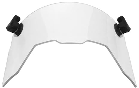 BELLIFFY Klares Kratzfestes Visier für American Football Helme mit UV Schutz Leichtes Kunststoff Helmvisier für Outdoor Sport und Gesichtsschutz